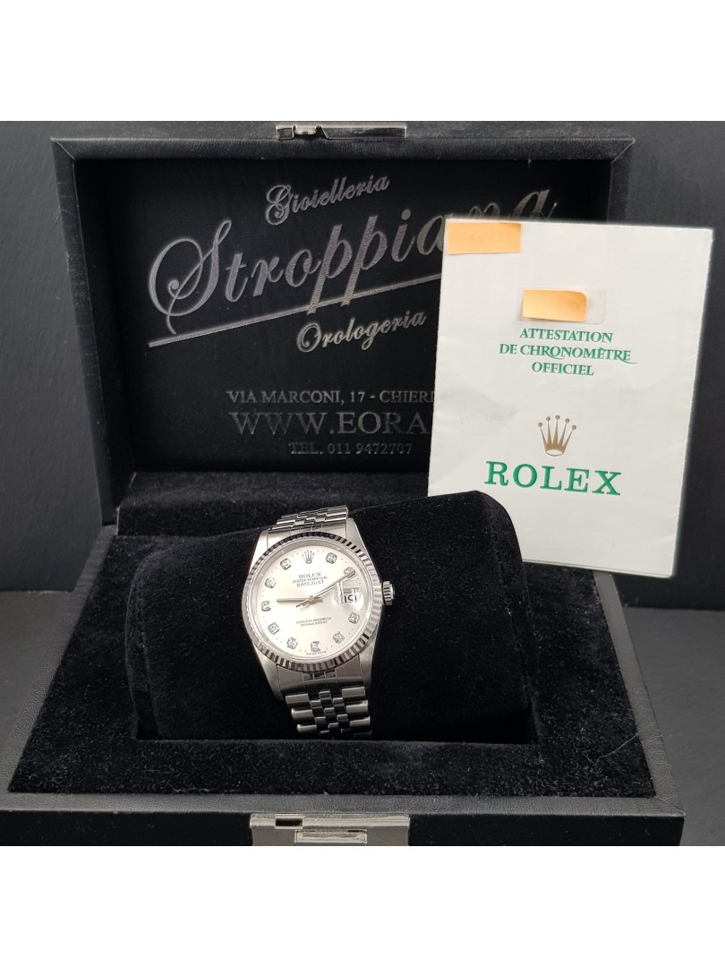 Rolex Datejust con diamanti ref.16234