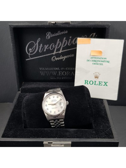 Rolex Datejust con diamanti ref.16234