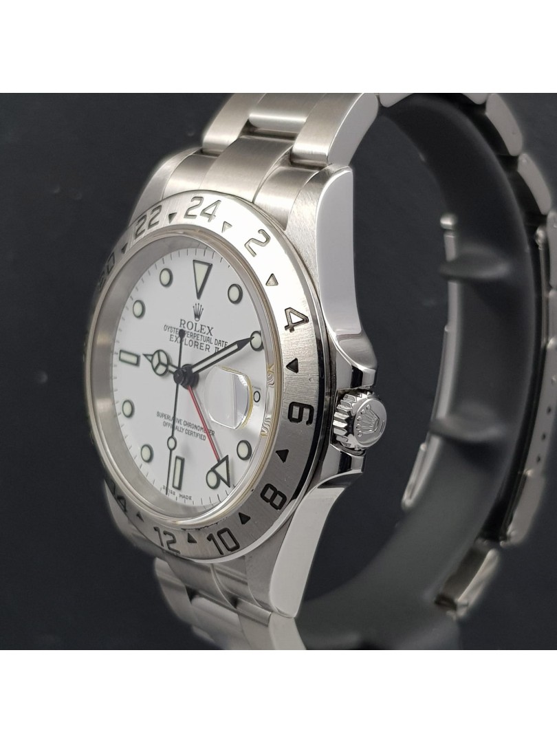 Rolex Explorer II SEL no holes ref.16570 white dial