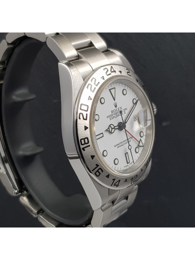 Rolex Explorer II SEL no holes ref.16570 white dial