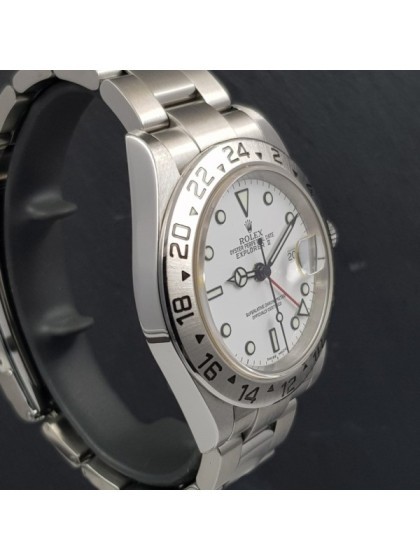 Rolex Explorer II SEL no buchi ref.16570 quadrante bianco Rolex Explorer II SEL no buchi ref.16570 quadrante bianco