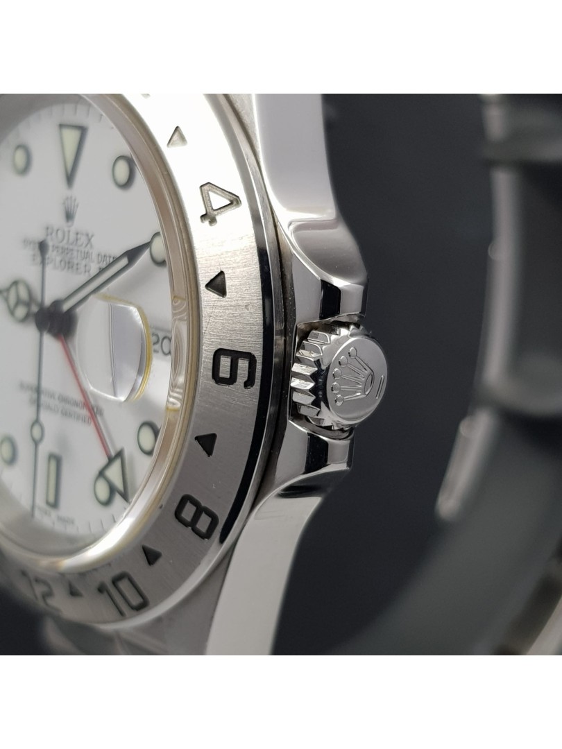 Rolex Explorer II SEL no holes ref.16570 white dial