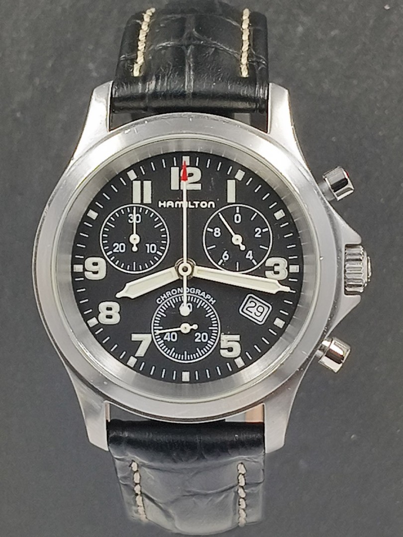 Hamilton Khaki Quarz Chrono Herren UHR ref.3832