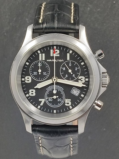 Hamilton Khaki Quarz Chrono Herren UHR ref.3832 Hamilton Khaki Quarz Chrono Herren UHR ref.3832