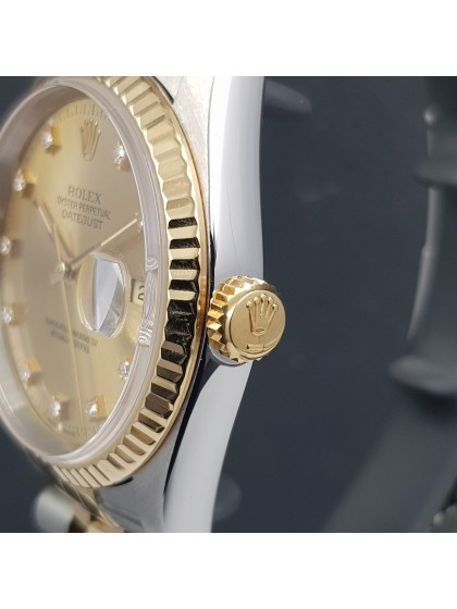 Datejust acciaio/oro giallo - quadrante diamanti Datejust acciaio/oro giallo - quadrante diamanti