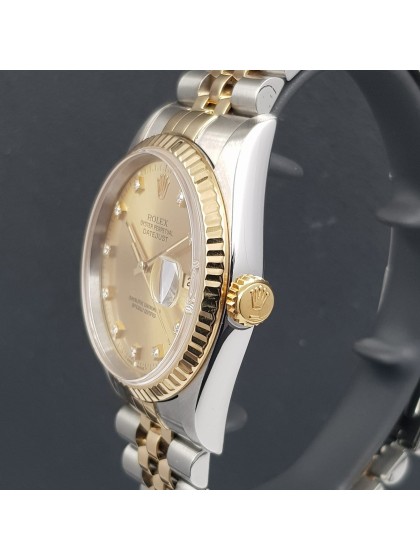 Datejust acciaio/oro giallo - quadrante diamanti Datejust acciaio/oro giallo - quadrante diamanti