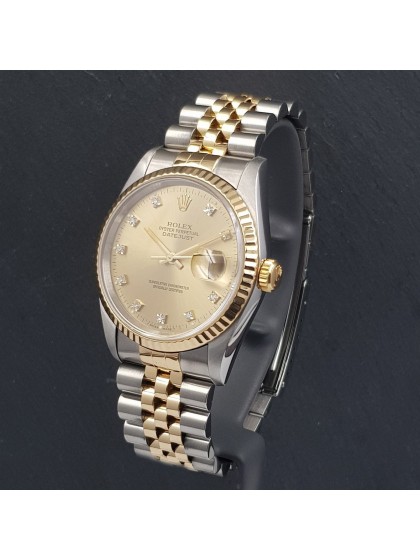 Datejust acciaio/oro giallo - quadrante diamanti Datejust acciaio/oro giallo - quadrante diamanti