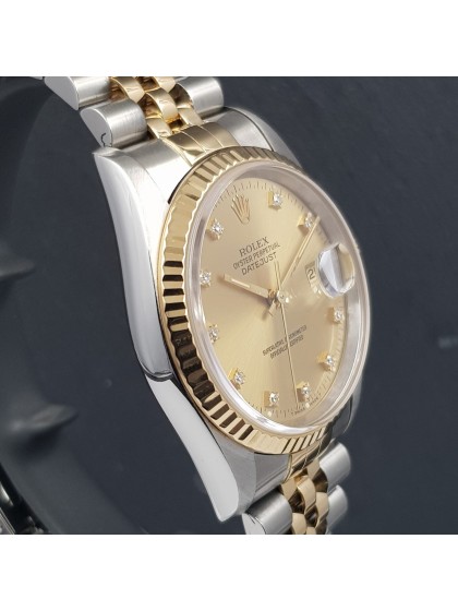Datejust acciaio/oro giallo - quadrante diamanti Datejust acciaio/oro giallo - quadrante diamanti