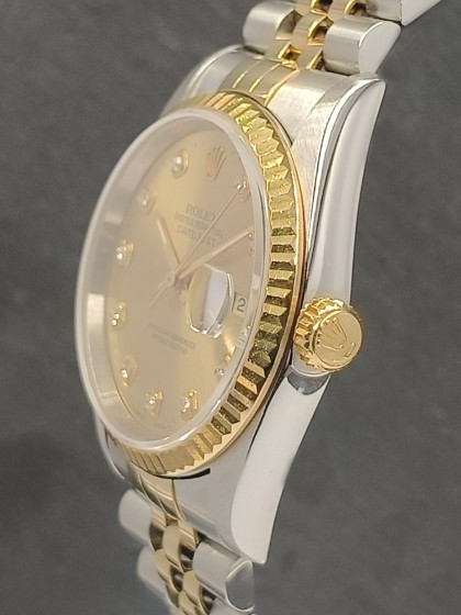 Datejust acciaio/oro giallo - quadrante diamanti Datejust acciaio/oro giallo - quadrante diamanti