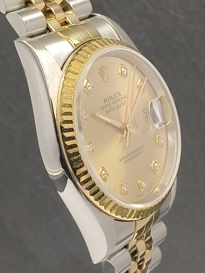 Datejust steel/yellow gold - diamond dial Datejust steel/yellow gold - diamond dial
