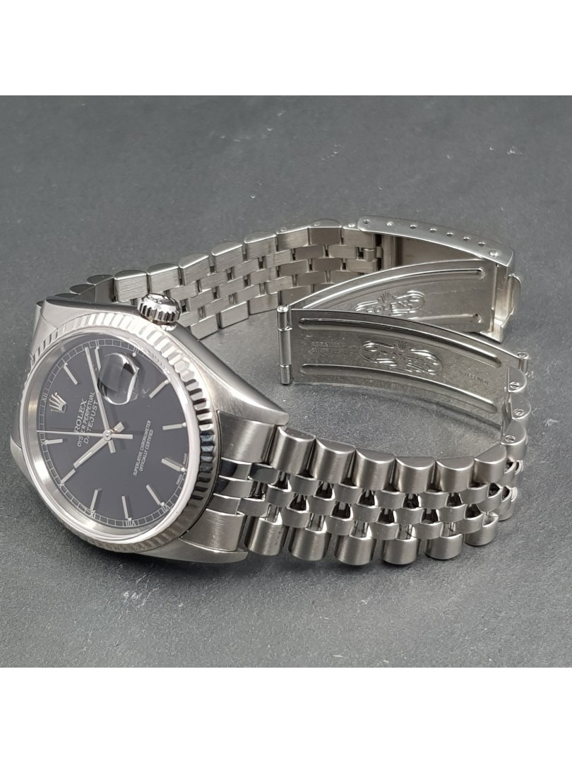 Rolex Datejust 36mm quadrante nero ref.16234