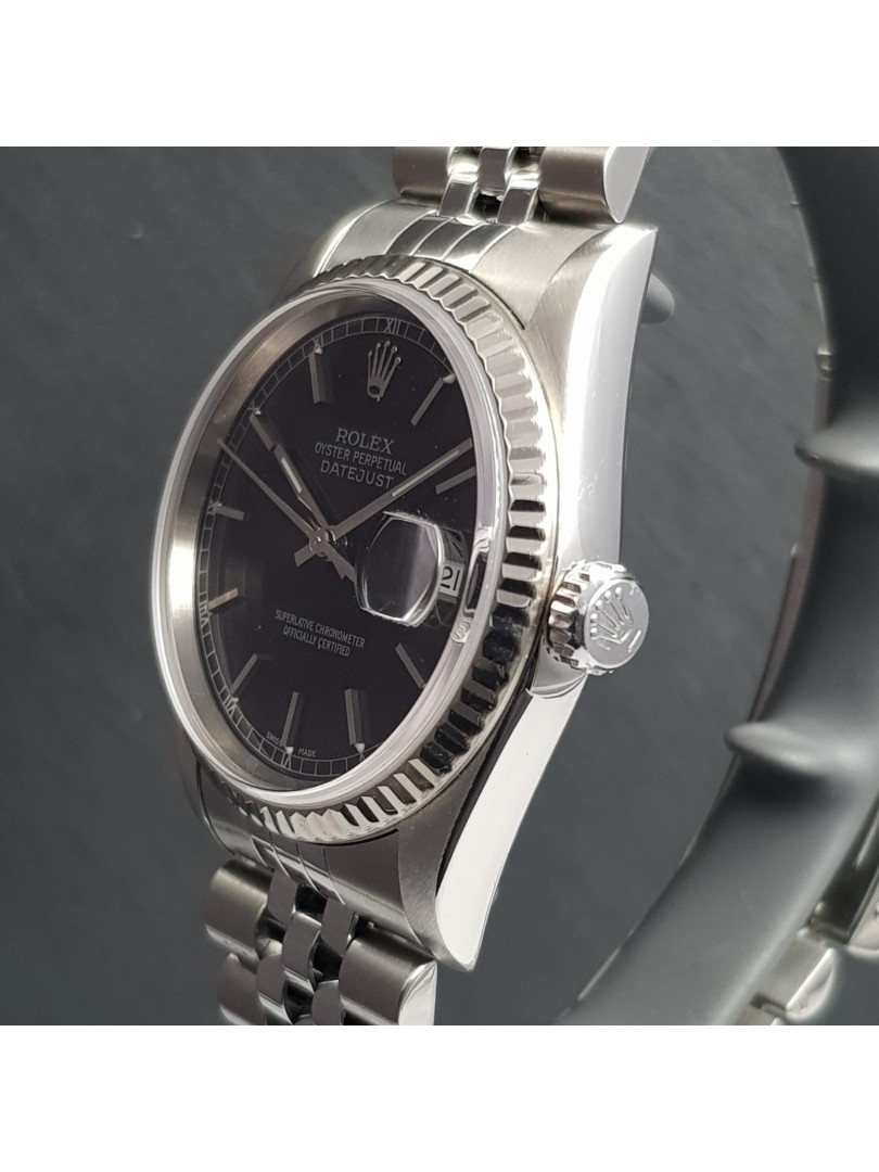 Rolex Datejust 36mm quadrante nero ref.16234