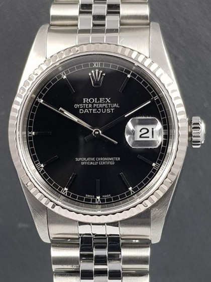Rolex Datejust 36mm quadrante nero ref.16234 Rolex Datejust 36mm quadrante nero ref.16234