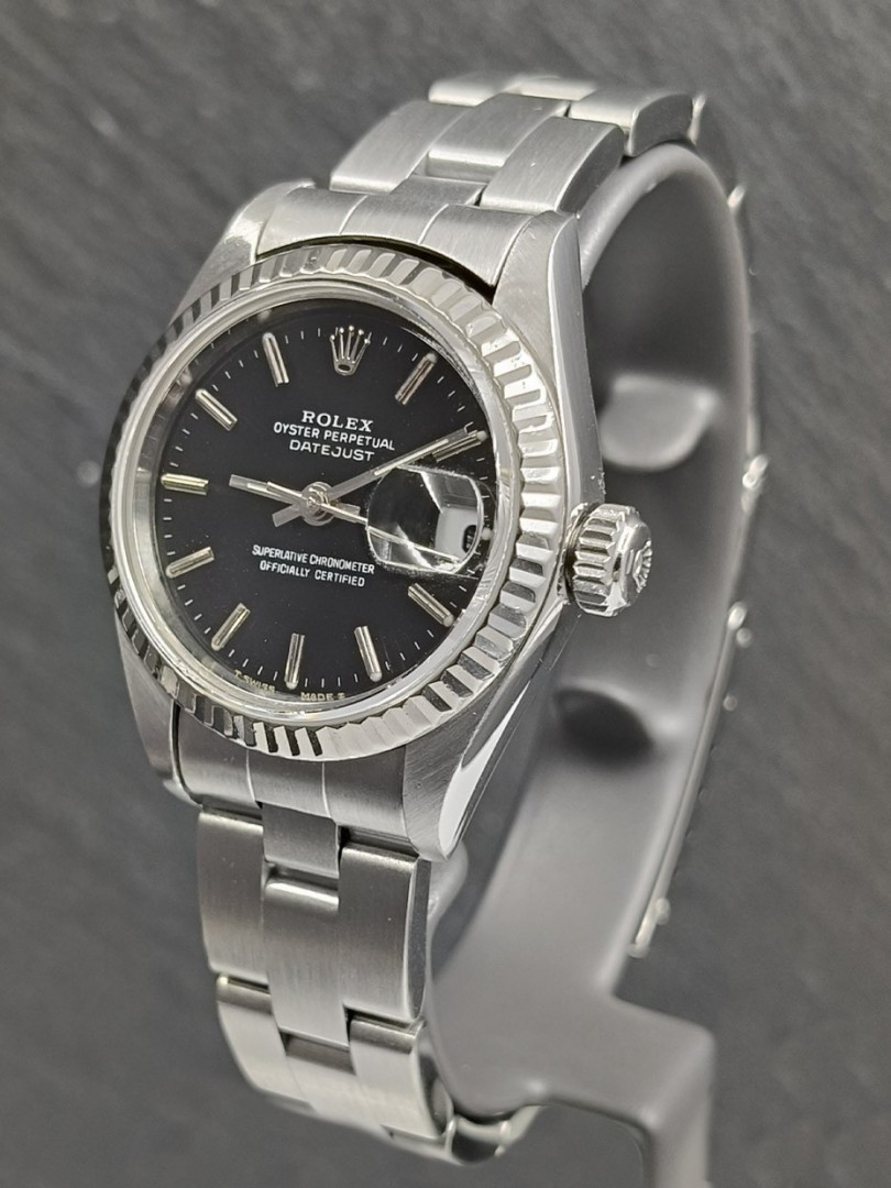 Rolex Lady Datejust ref.69174 26mm quadrante nero