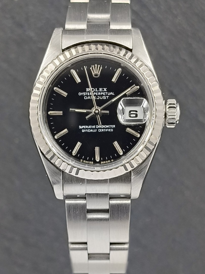 Rolex Lady Datejust ref.69174 26mm quadrante nero