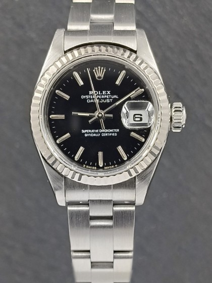 Rolex Lady Datejust ref.69174 26mm quadrante nero Rolex Lady Datejust ref.69174 26mm quadrante nero