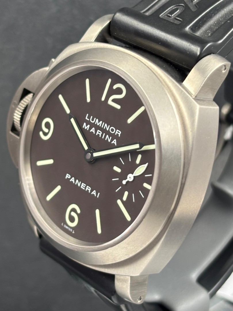Panerai Luminor Marina Mancino Tobacco in titanio ref.PAM00056