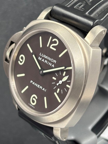 Panerai Luminor Marina Mancino Tobacco in titanio ref.PAM00056 Panerai Luminor Marina Mancino Tobacco in titanio ref.PAM00056