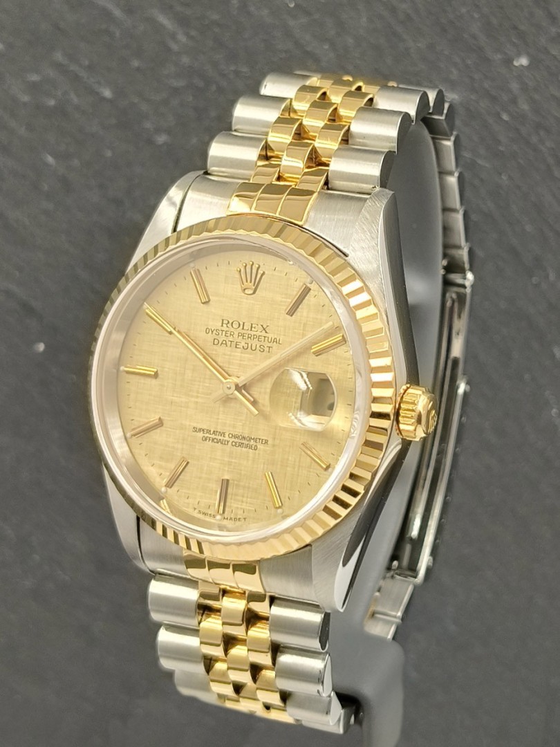 Rolex Datejust - acciaio/oro - corteccia ref.16233