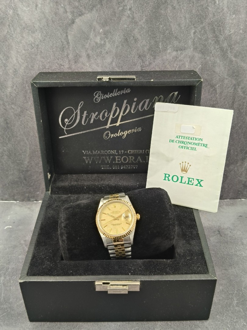 Rolex Datejust - acciaio/oro - corteccia ref.16233