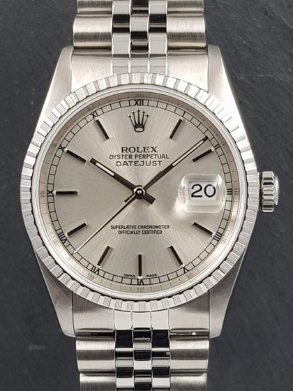 Rolex Datejust quadrante argentè ref.16220