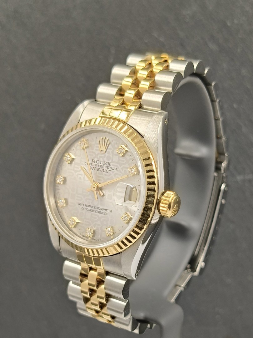 Datejust medium steel/yellow gold with diamonds