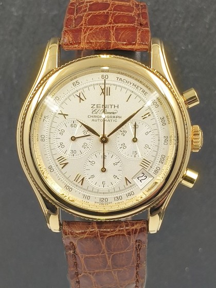 Zenith El Primero Chronograph yellow gold ref.06-0210-400