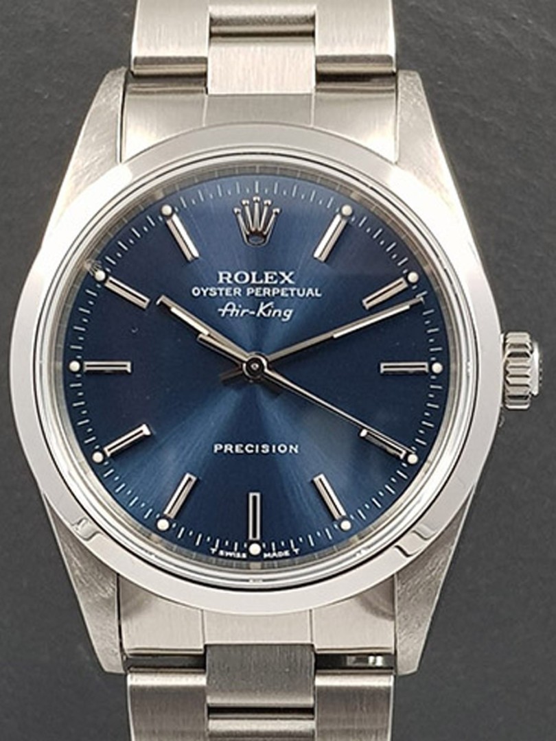 Rolex Air King ref.14000 quadrante blu | eOra.it