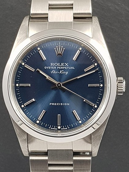 Rolex Air King ref.14000 quadrante blu | eOra.it