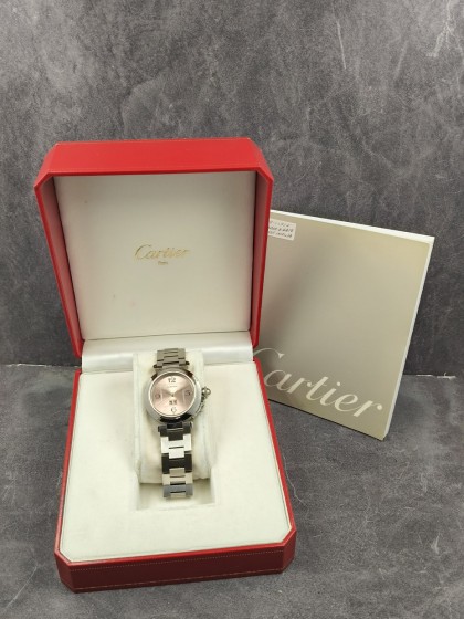 Cartier Pasha Gran Data ref.2475 quadrante rame | eOra.it