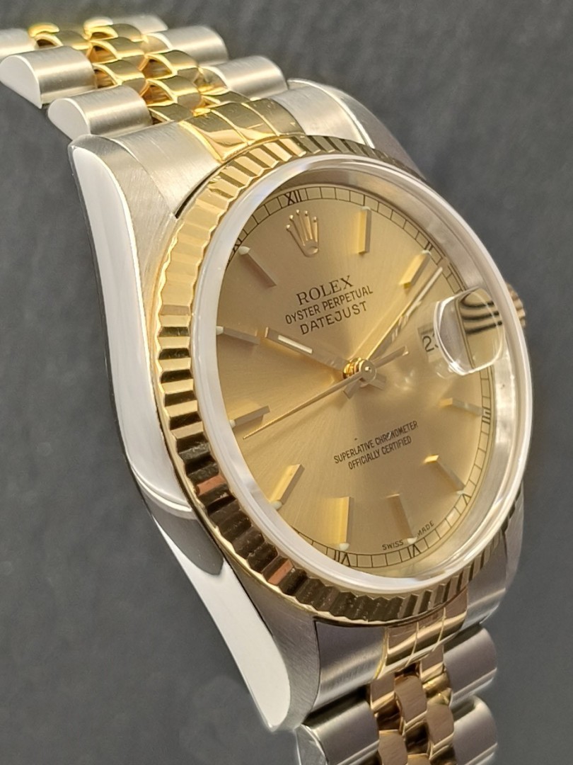 Acquista Rolex Datejust acciaio/oro giallo - senza buchi - Ref. 16233