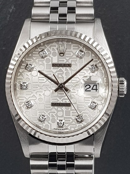 Acquista Rolex Datejust - Jubilo - diamanti - Ref. 16234