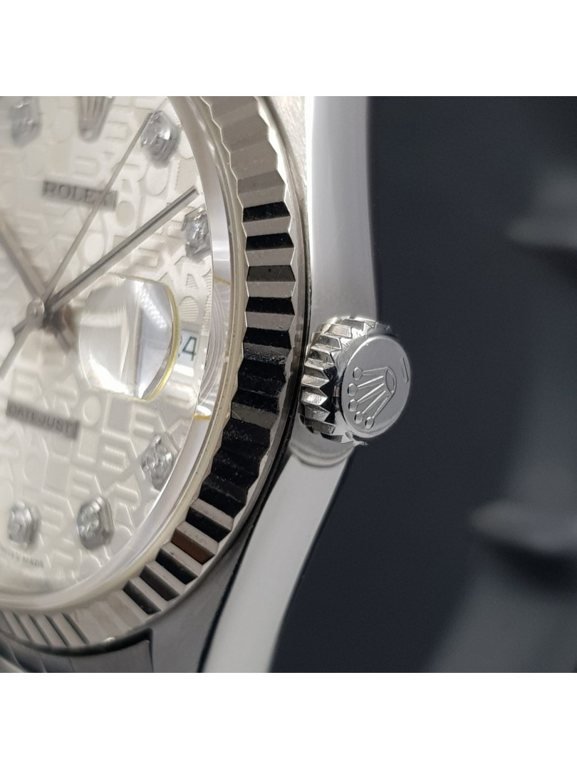 Acquista Rolex Datejust - Jubilo - diamanti - Ref. 16234