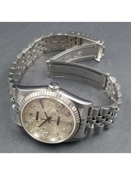 Acquista Rolex Datejust - Jubilo - diamanti - Ref. 16234