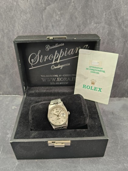 Acquista Rolex Datejust - Jubilo - diamanti - Ref. 16234