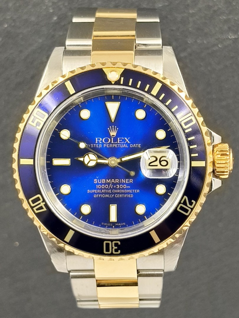 Acquista Rolex Submariner - acciaio/oro - sel - no buchi - Ref. 16613