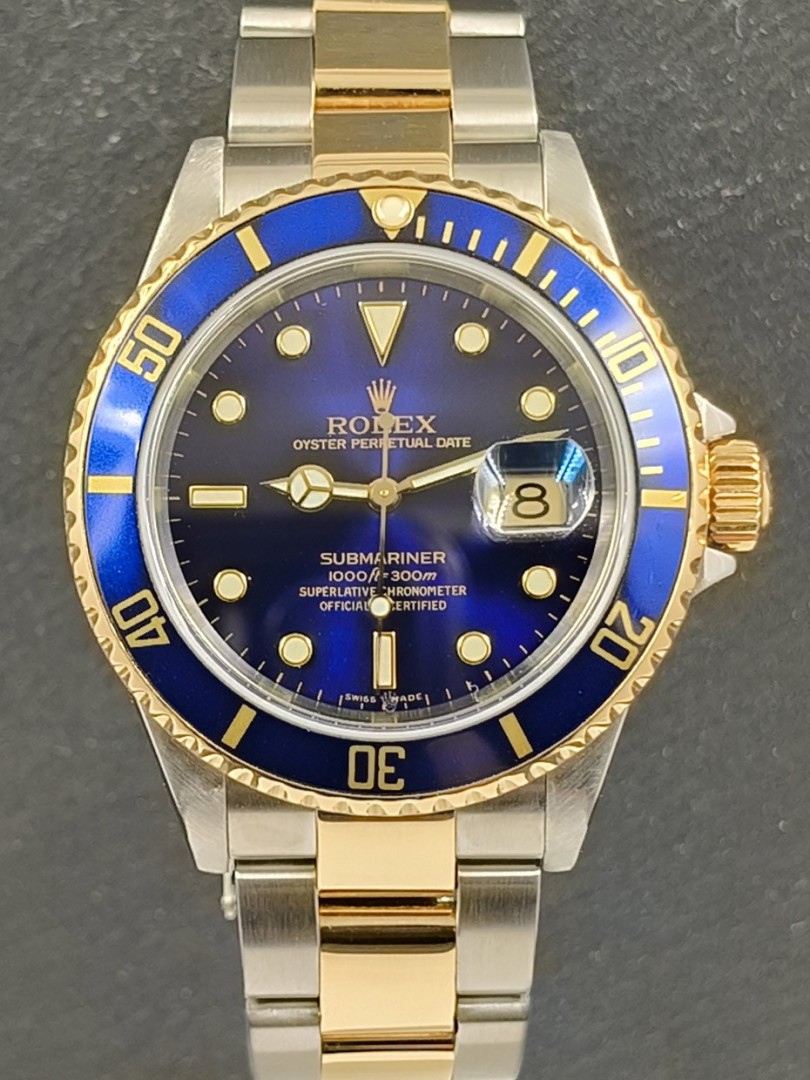 Acquista Rolex Submariner - acciaio/oro - sel - no buchi - Ref. 16613