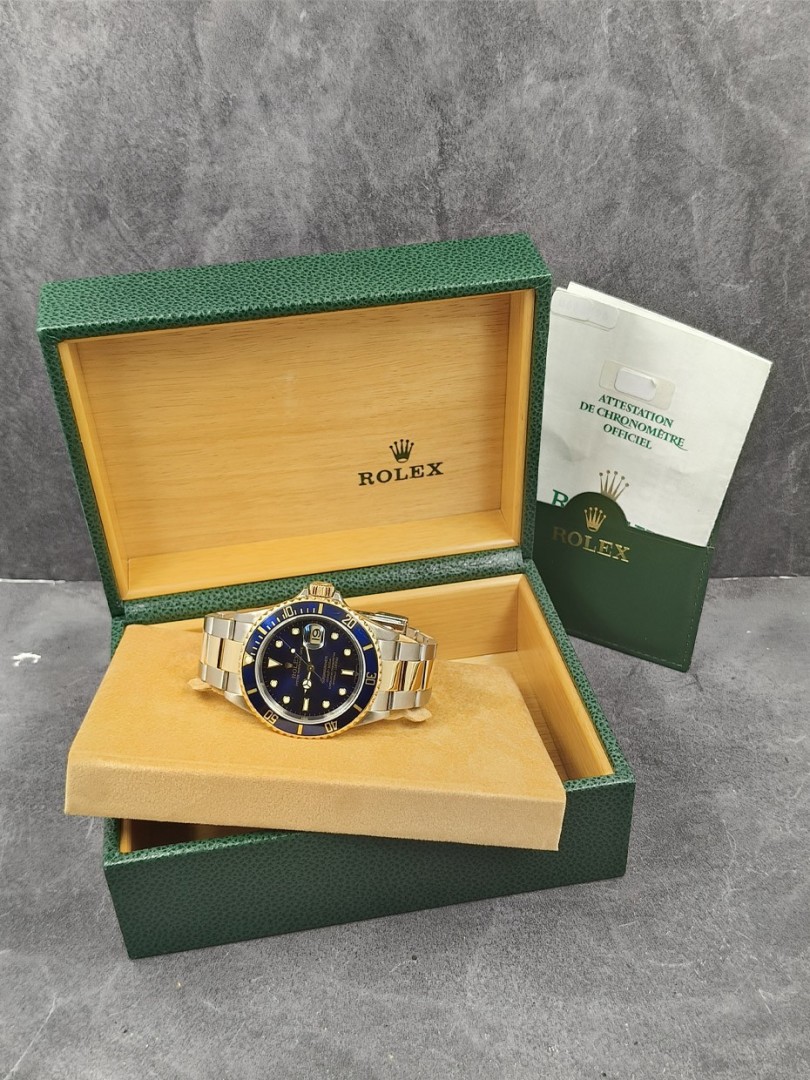 Acquista Rolex Submariner - acciaio/oro - sel - no buchi - Ref. 16613