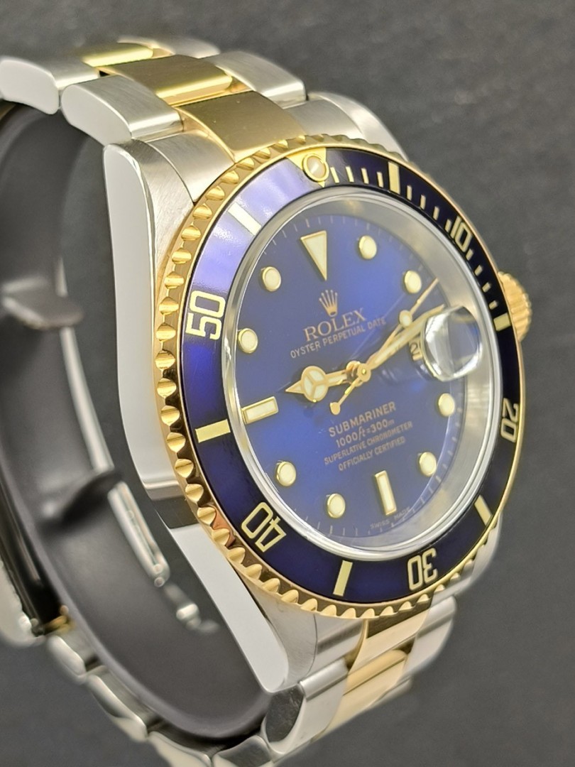 Acquista Rolex Submariner - acciaio/oro - sel - no buchi - Ref. 16613