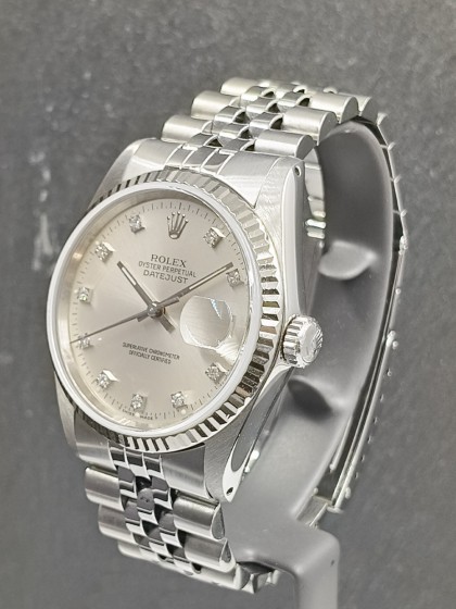 Acquista Rolex Datejust - diamanti - Ref. 16234