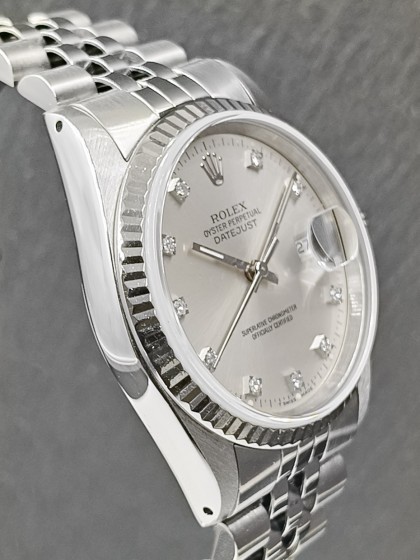 Acquista Rolex Datejust - diamanti - Ref. 16234