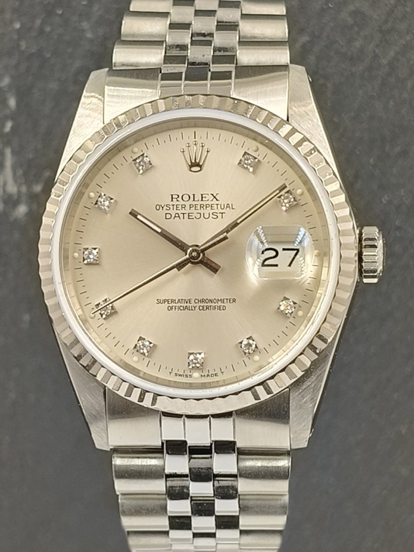 Acquista Rolex Datejust - diamanti - Ref. 16234