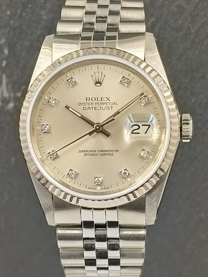 Acquista Rolex Datejust - diamanti - Ref. 16234