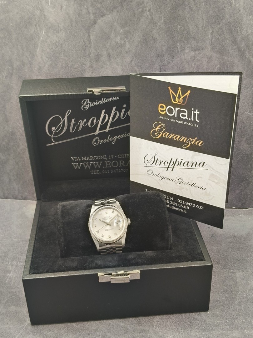 Acquista Rolex Datejust - diamanti - Ref. 16234