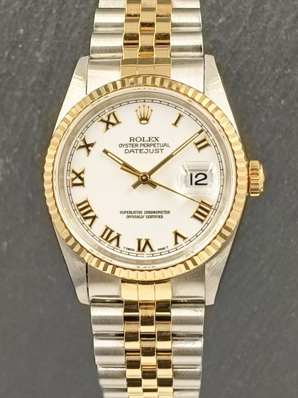 Acquista Rolex Datejust acciaio/oro giallo - senza buchi - Ref. 16233