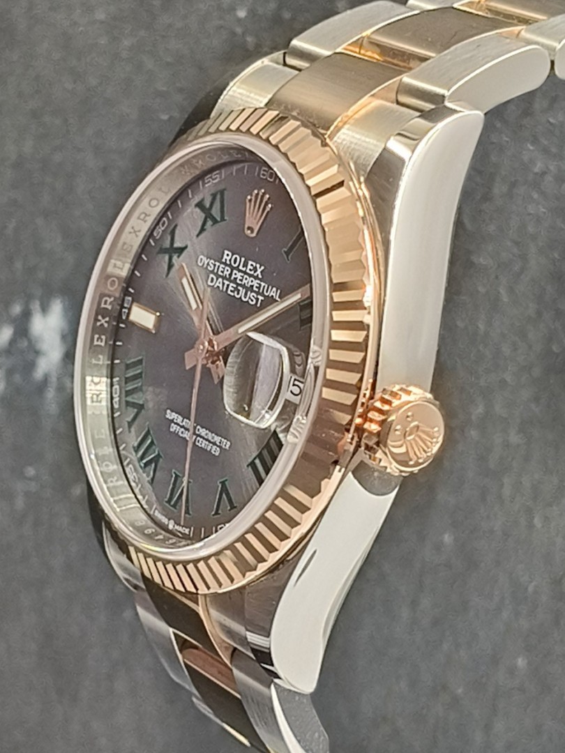 Buy Rolex Datejust steel/rose gold - Wimbledon - Ref. 126231