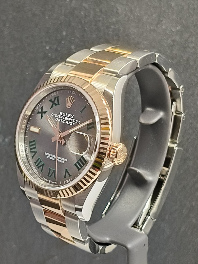 Buy Rolex Datejust steel/rose gold - Wimbledon - Ref. 126231