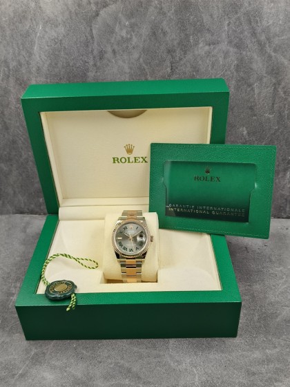 Acquista Rolex Datejust acciaio/oro rosa - Wimbledon - Ref. 126231