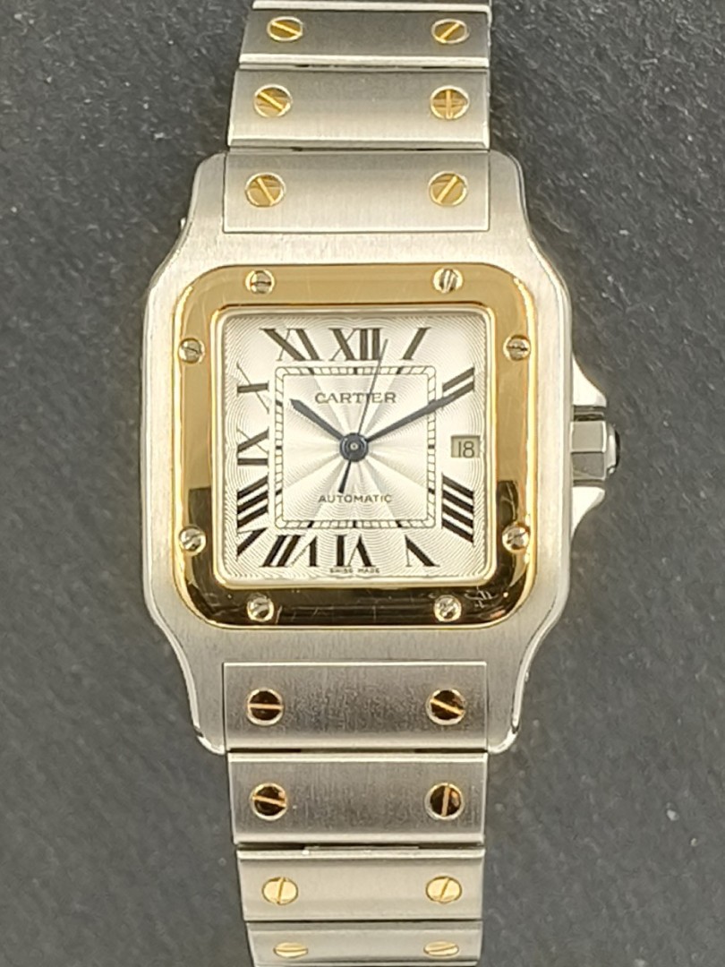 Acquista Cartier Santos acciaio/oro - galbee - Ref. 2319