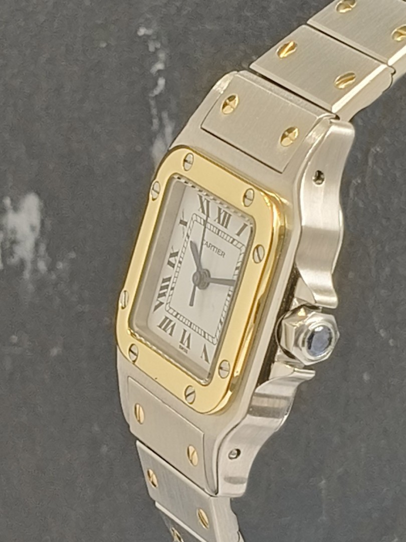 Acquista Cartier Santos Lady acciaio/oro giallo